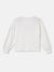 Elle Girls White Solid Round Neck Full Sleeves T-Shirt