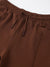 Elle Women Brown Solid Relaxed Fit Sweatpant