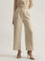 Elle Women Solid High-Rise Double Pleated Trouser