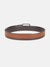 Iconic Men Brown Textured Tang Buckle Belt