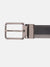 Iconic Men Black Color-Blocked Belt With Tang Buckle