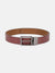 Iconic Men Red Textured Belt With Tang Buckle