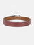 Iconic Men Red Textured Belt With Tang Buckle