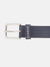 Iconic Men Blue Textured Belt With Tang Buckle