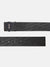 Iconic Men Black Printed Belt With Push Pin Buckle