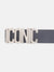 Iconic Men Blue Solid Belt With Push Pin Buckle