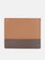 Iconic Men Brown Color-Blocked Bi-Fold Wallet