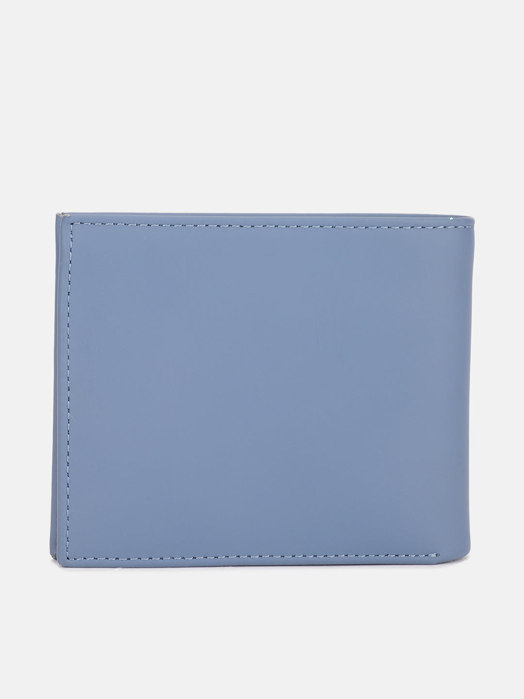 Iconic Men Blue Solid Bi-Fold Wallet