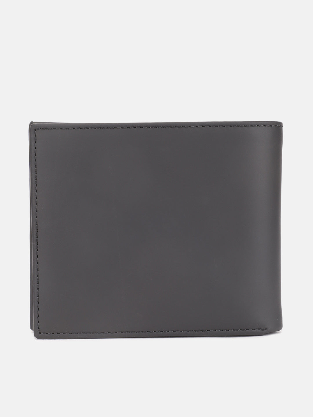 Iconic Men Black Solid Bi-Fold Wallet