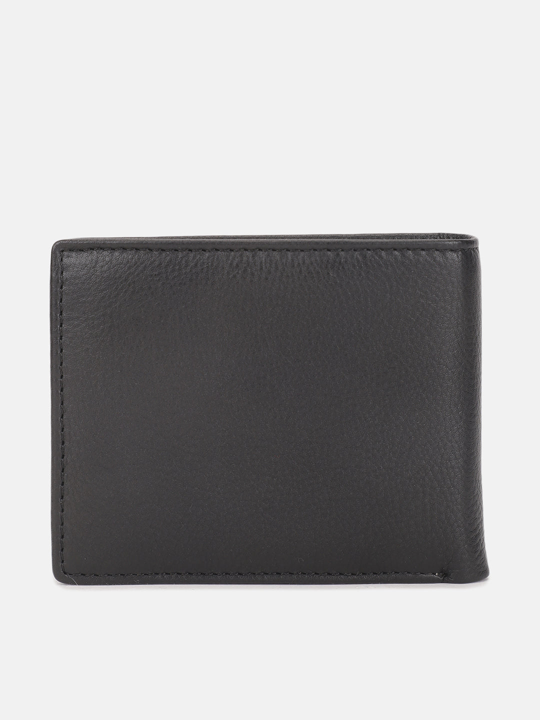 Iconic Men Black Solid Bi-Fold Wallet