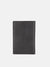 Iconic Men Black Textured Passport Holder