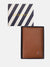 Iconic Men Brown Solid Passport Holder