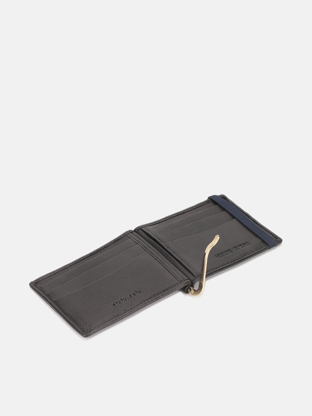 Iconic Men Black Solid Bi-Fold Wallet