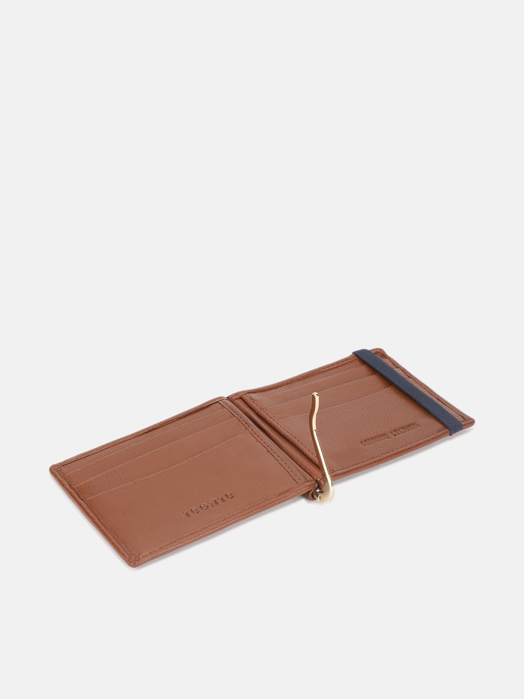 Iconic Men Brown Solid Bi-Fold Wallet