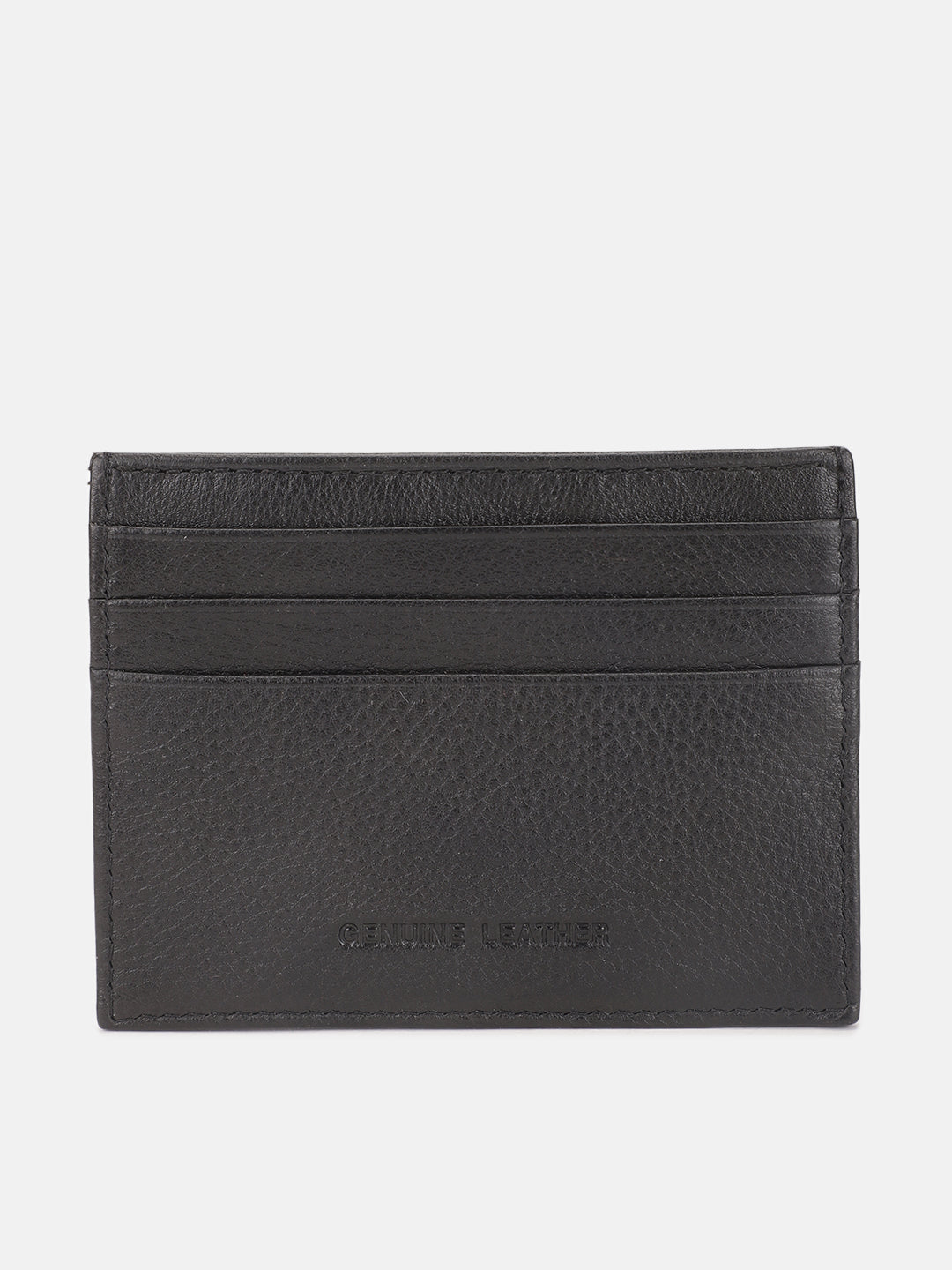 Iconic Men Black Solid Card Holder