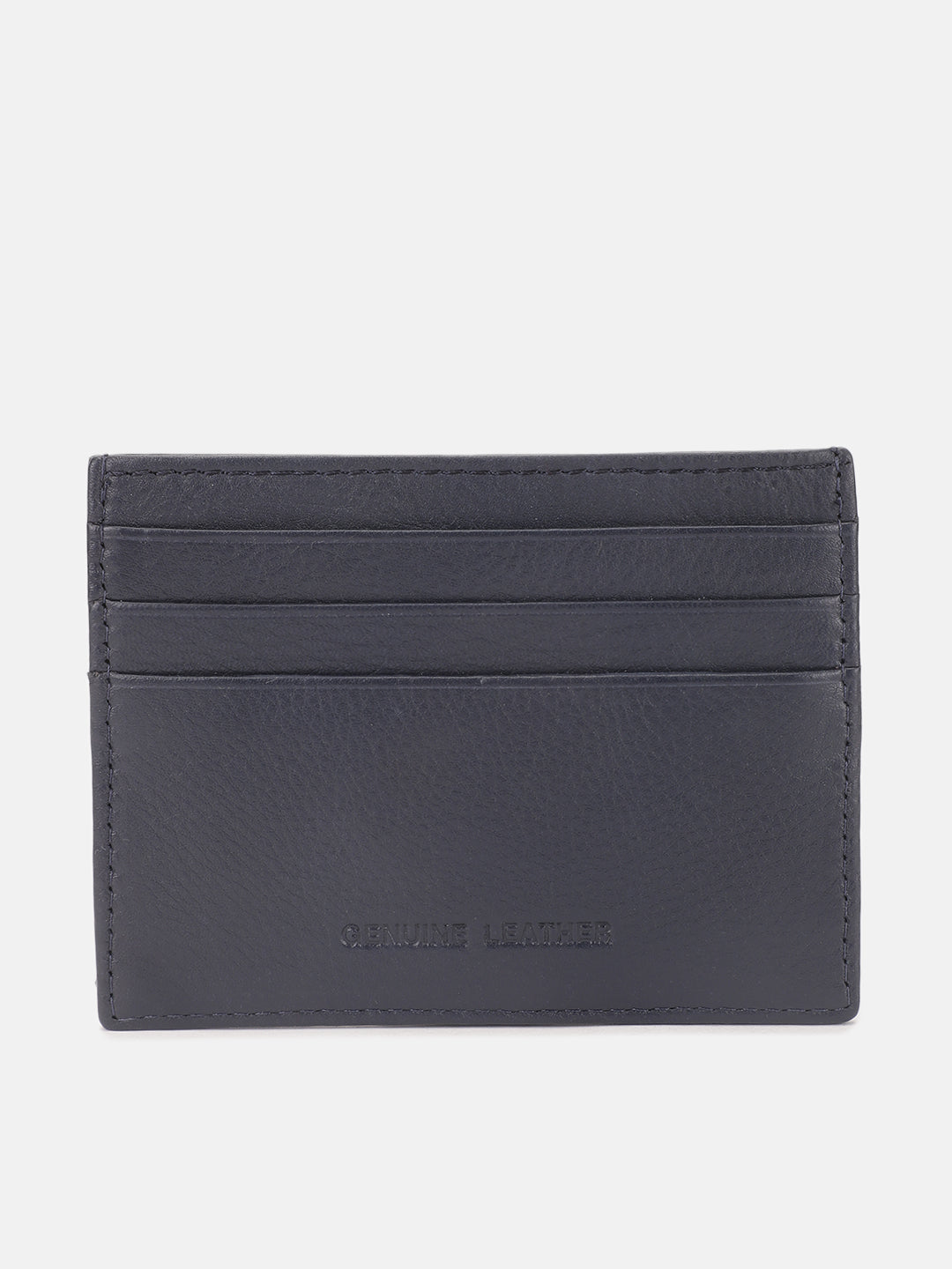 Iconic Men Blue Solid Card Holder