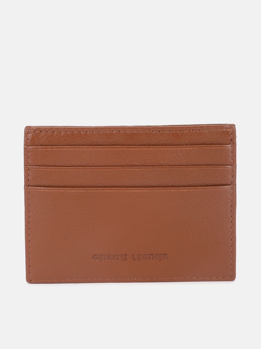 Iconic Men Brown Solid Card Holder