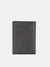 Iconic Men Black Textured Passport Holder