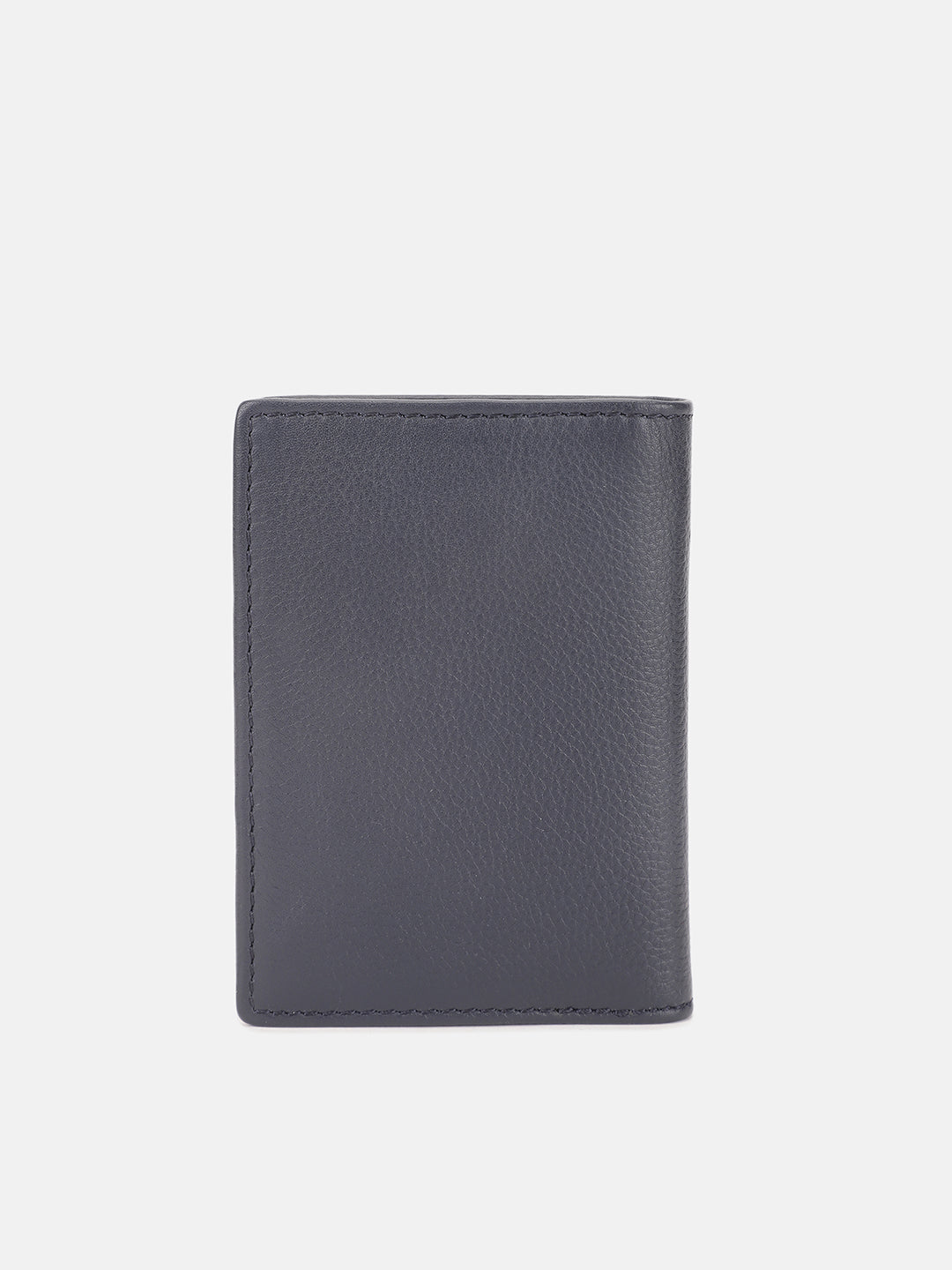 Iconic Men Blue Textured Passport Holder