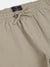 Iconic Men Beige Solid Oversized Cargo Trouser