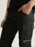 Iconic Men Olive Solid Regular Fit Cargo Trouser