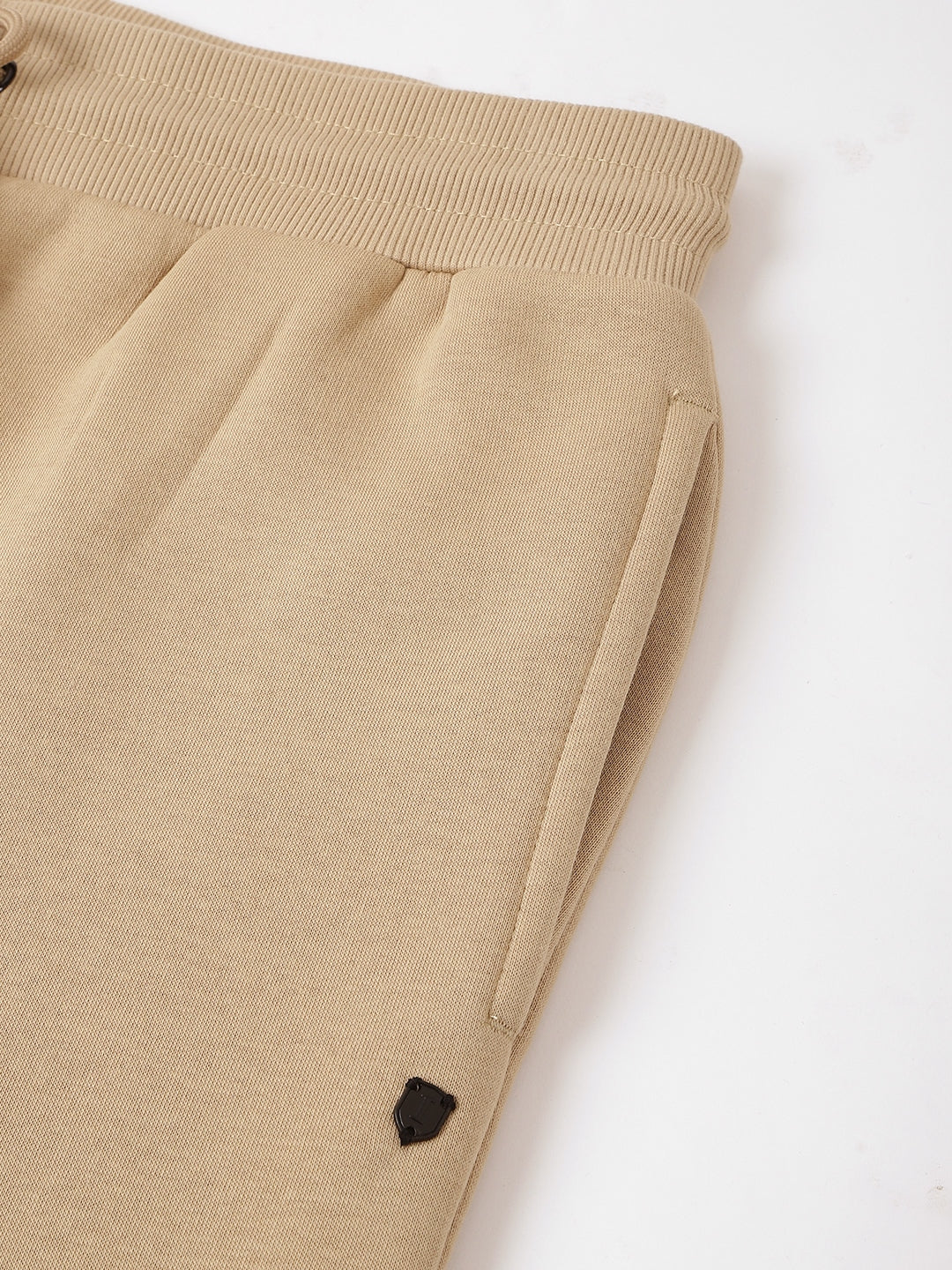 Iconic Men Khaki Solid Regular Fit Joggers