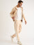 Iconic Men Beige Color-Blocked Regular Fit Sweatpant