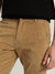 Iconic Men Beige Solid Slim Fit Mid-Rise Flat Front Trouser