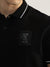 Iconic Men Black Solid Polo Neck Short Sleeves T-Shirt