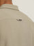 Iconic Men Beige Solid Spread Collar Full Sleeves Shirt