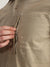 Iconic Men Khaki Solid Spread Collar Full Sleeves Shirt