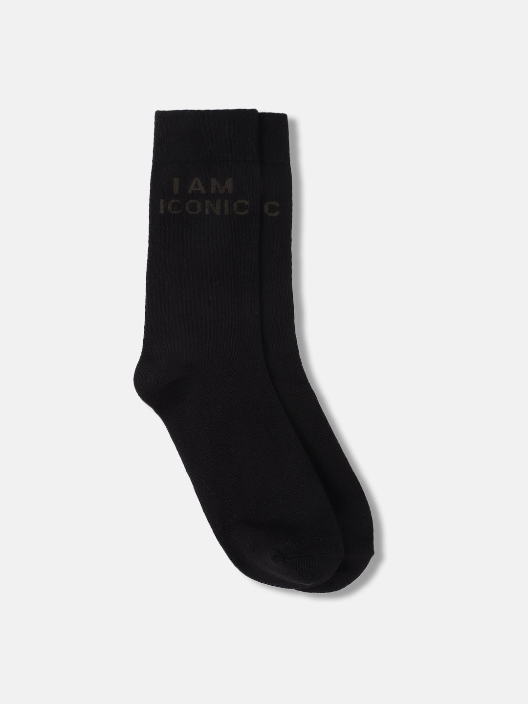 Iconic Men Multicolor Solid Calf Length Socks (Pack Of 1)