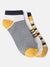 Iconic Men Multicolour Striped Ankle Length Socks (Pack of 3)