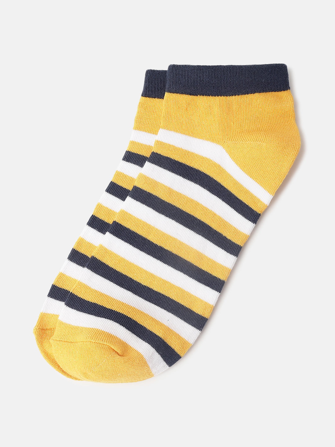 Iconic Men Multicolour Striped Ankle Length Socks (Pack of 3)