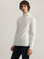 Iconic Men Off White Solid Turtle Neck Full Sleeves Pullover Style Sweater