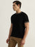 Iconic Men Black Solid Round Neck Short Sleeves T-Shirt