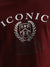 Iconic Men Red Printed Round Neck Short Sleeves T-Shirt