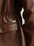 Iconic Women Brown Solid Notched Collar Full Sleeves Single Breasted Blazer