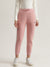 Iconic Women Pink Solid Straight Joggers Style Sweatpant