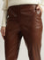 Iconic Women Solid High-Rise Flat-Front Trouser