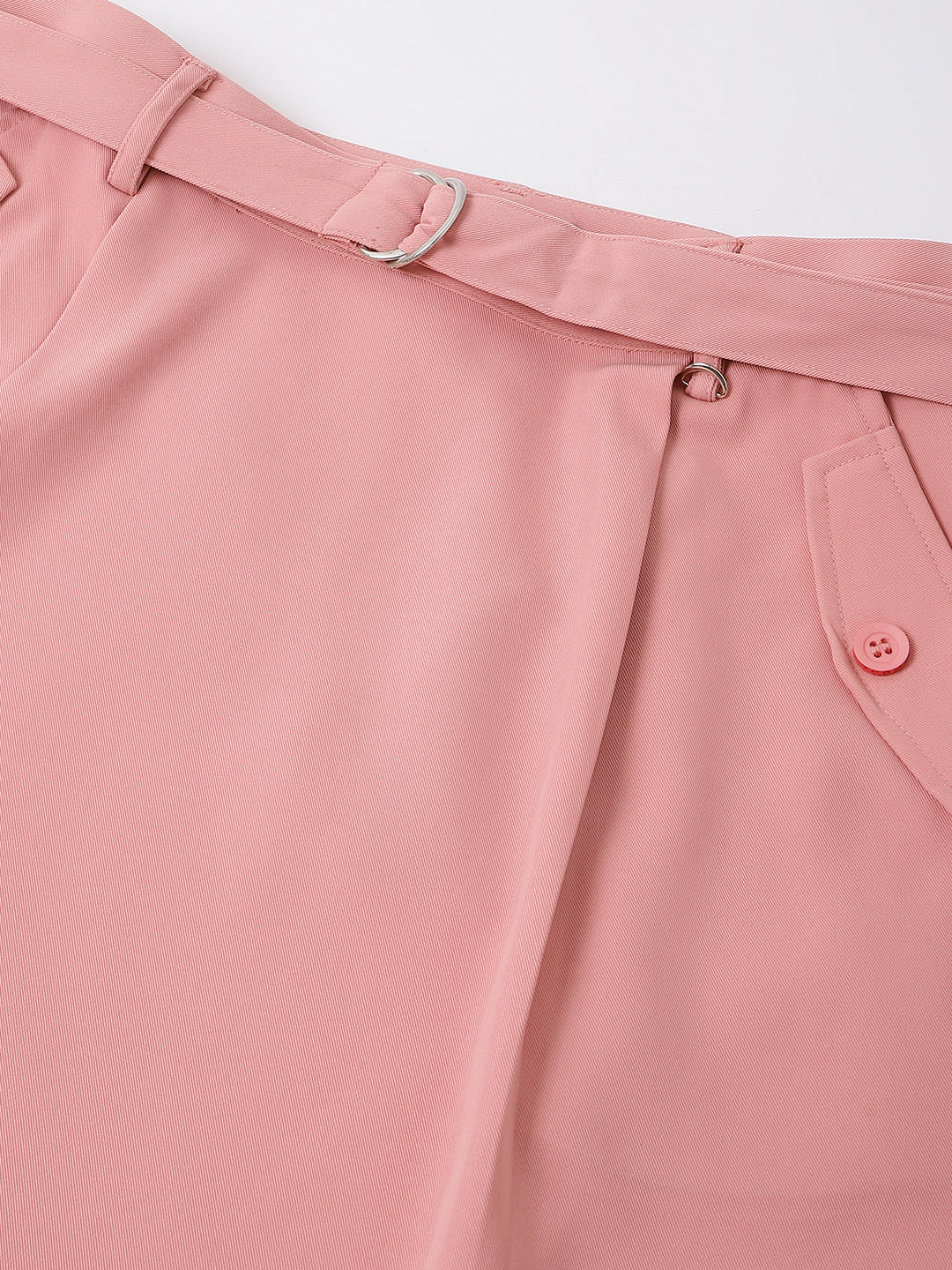 Iconic Women Pink Solid Flared A-Line Skirt