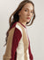 Iconic Women Multi Color-Blocked Round Neck Full Sleeves Pullover Style Sweater