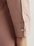 Iconic Women Peach Solid Spread Collar Full Sleeves Top