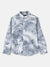 Antony Morato Boys White Printed Band Collar Full Sleeves Shirt