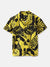 Antony Morato Boys Yellow Printed Cuban Collar Short Sleeves Shirt