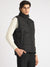 Antony Morato Men Black Solid Hooded Sleeveless Puffer Jacket