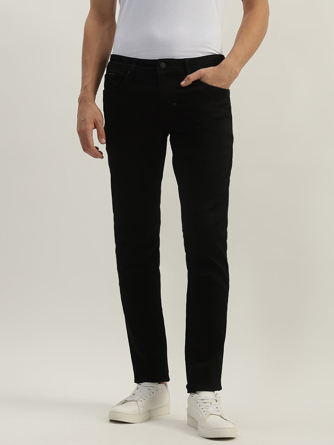 Antony Morato Men Solid Mid-Rise Jeans