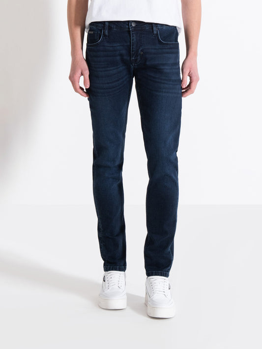 Antony Morato Men Blue Solid Mid-Rise Tapered Fit Jeans