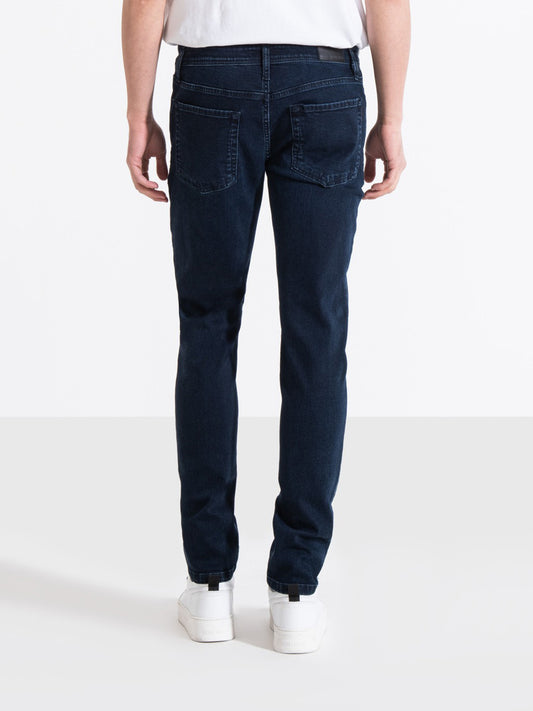 Antony Morato Men Blue Solid Mid-Rise Tapered Fit Jeans