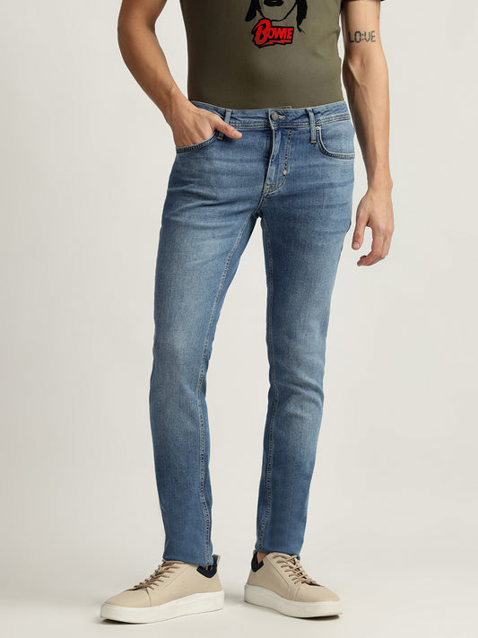 Antony Morato Men Washed Mid-Rise Jeans